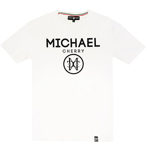 Michael Cherry Basic logo tee white