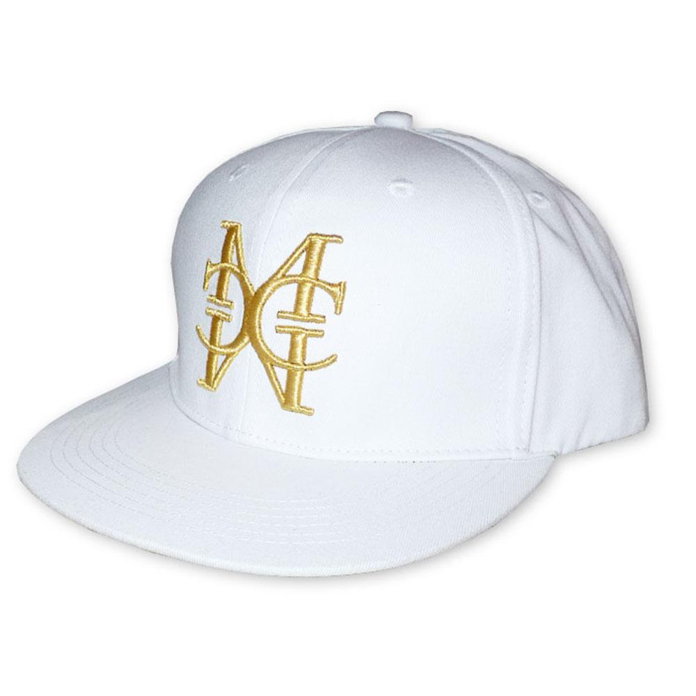 White/Gold snapback Hat